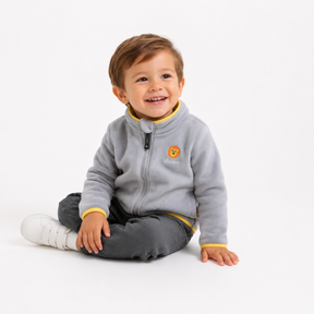 Casaco Infantil Lã Polar Macia com Capuz Aconchegante Conforto para Dias Frios
