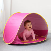 Cabana infantil rosa com proteção UV, portátil, conforto e segurança para bebê brincando