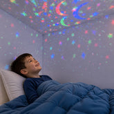 Cabana infantil com projetor LED céu estrelado USB, luz noturna para sono tranquilo das crianças ideal para pais e avós