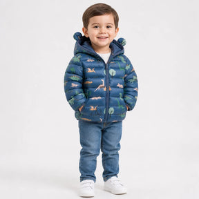 Casaco infantil com capuz e zíper fácil, conforto acolhedor para o inverno em conjunto de moletom infantil