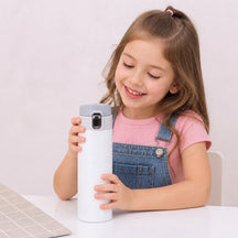 Garrafa térmica infantil inox antivazamento para mães, pais e avós, prática, segura e resistente para a escola
