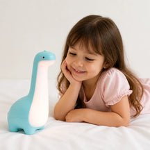 Luminária infantil dinossauro com luz suave e proteção ocular para sono tranquilo e quarto aconchegante