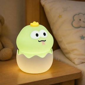 Luminária infantil em forma de frango na casca de ovo LED recarregável toque ajustável para sono seguro e aconchegante