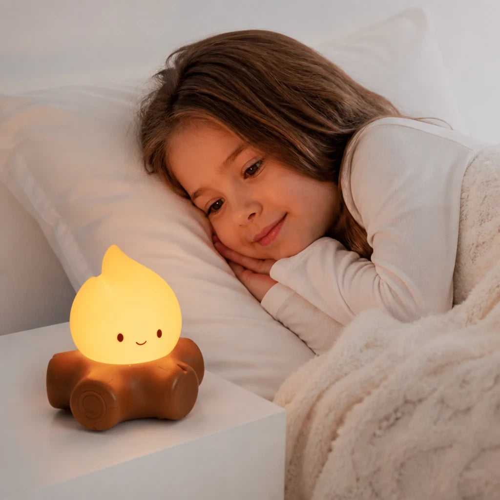 Luminária infantil recarregável com luz noturna e ruído branco para sono tranquilo, design fofo e seguro para crianças