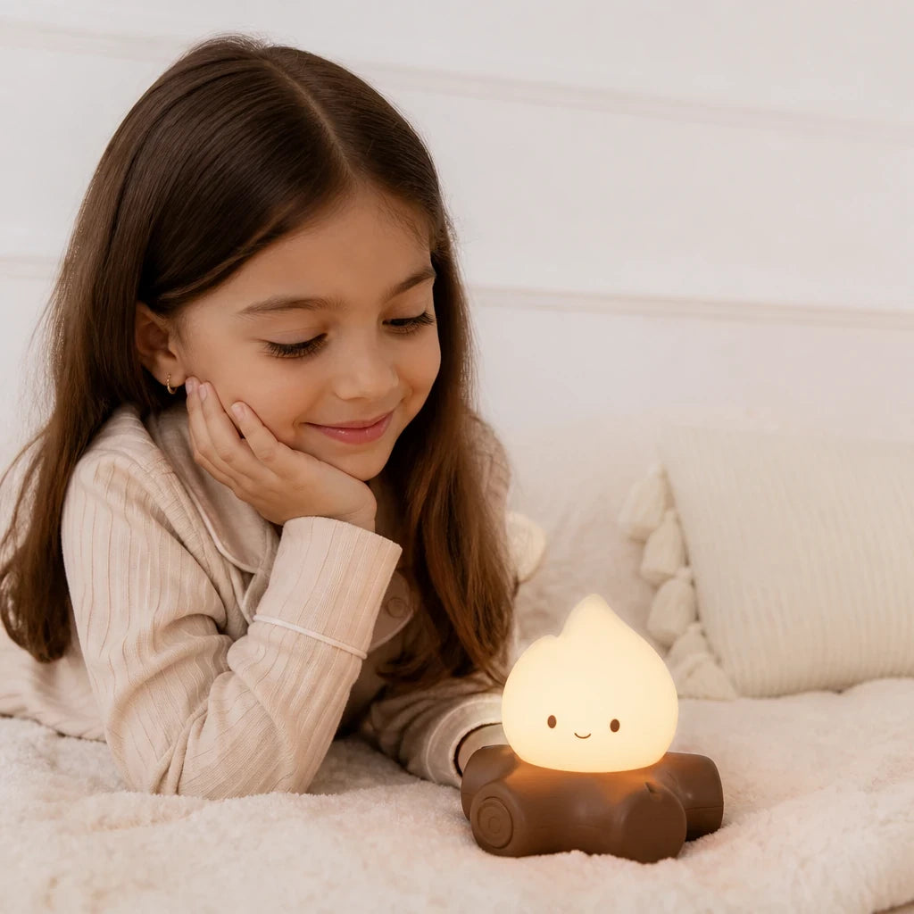 Luminária infantil luz noturna recarregável com ruído branco para sono tranquilo, design fofo e seguro