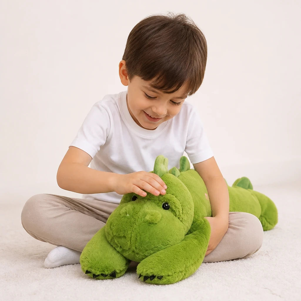 Pelúcia Infantil crocodilo de braço longo ponderada toque macio para sono aconchegante e abraço seguro