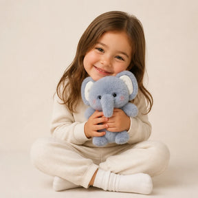 Pelúcia Infantil elefante super macia, companheira de sono aconchegante para conforto e carinho das crianças