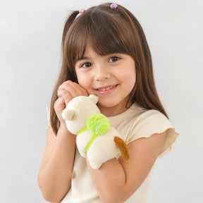 Pelúcia Infantil capivara enrolável no pulso, macia e segura para colo, conforto e estilo para crianças