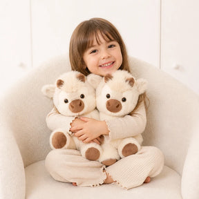 Pelúcia infantil Vaca Highland 45cm, tecido macio e fácil de lavar ideal para abraços e conforto das crianças