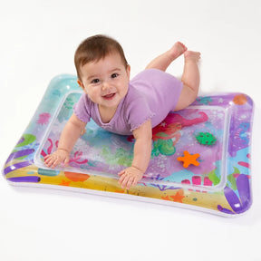 Tapete infantil inflável com água, conforto e segurança para o bebê brincar