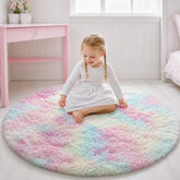 Tapete infantil pelúcia super macio e fácil de limpar, colorido e aconchegante para quarto de criança